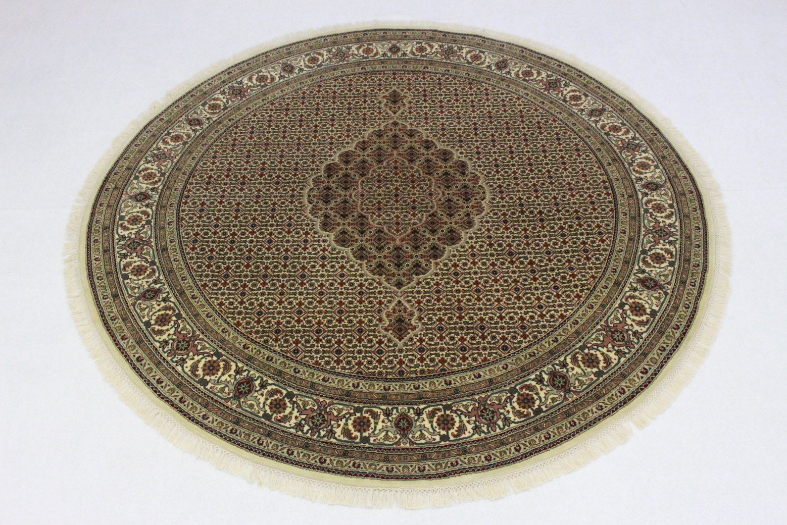 Teppich Rund Beige in 200x200 (5130-912) - carpetido.de
