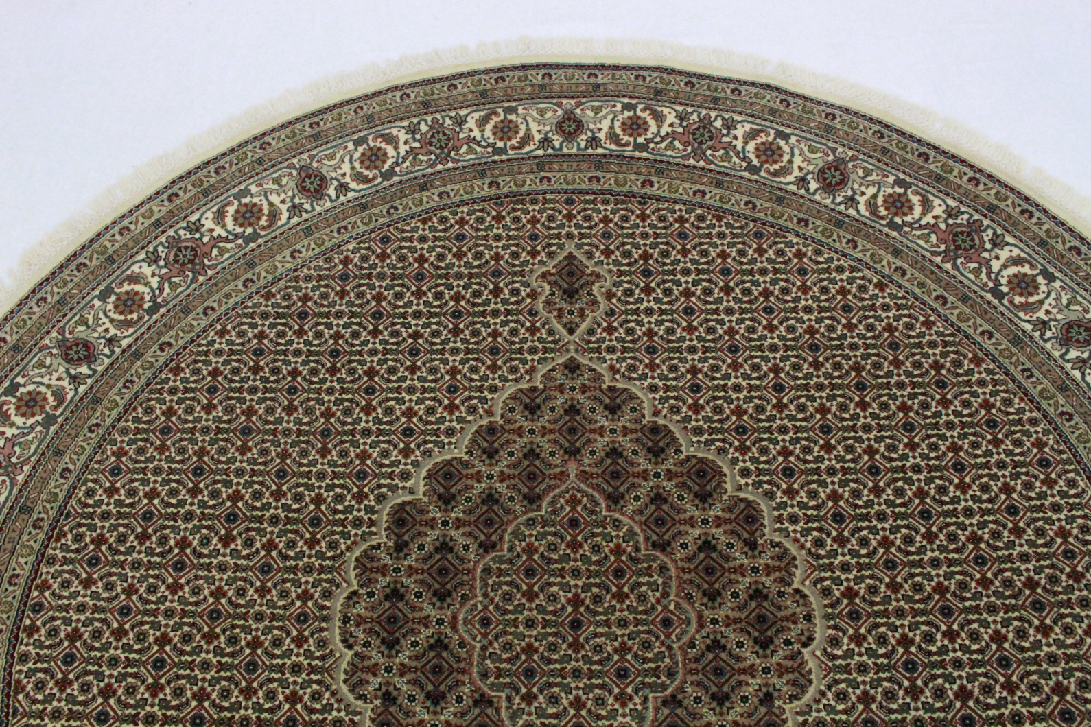 Rug Round Beige in 200x200 (5130-912) - carpetido.de