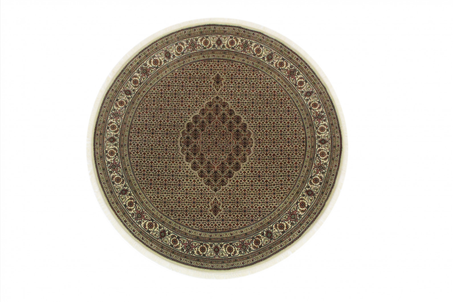 Rug Round Beige in 200x200 (5130-915) - carpetido.de