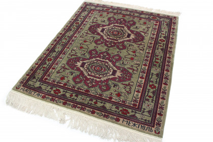 Traditional Vintage Rug Azerbajan in 190x160 (3 / 4)