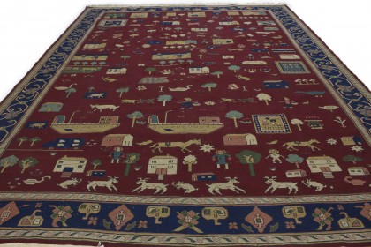 Traditional Vintage Rug Kilim in 380x260 (3 / 4)