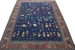 Klassischer Vintage-Teppich Kelim in 360x280