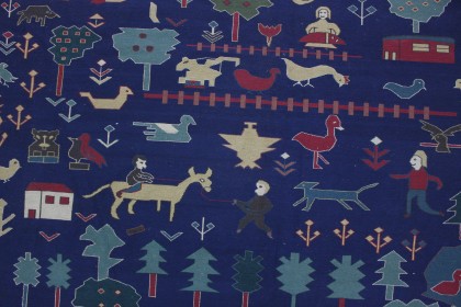 Traditional Vintage Rug Kilim in 360x280 (7 / 8)