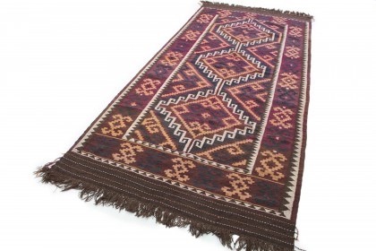 Klassischer Vintage-Teppich Kelim in 370x160 (2 / 6)