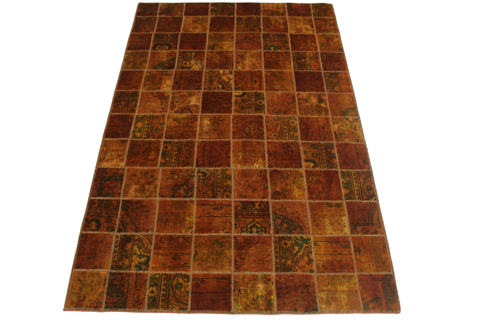 Patchwork Rug Orange in 240x160cm (1001-2559) - carpetido.de