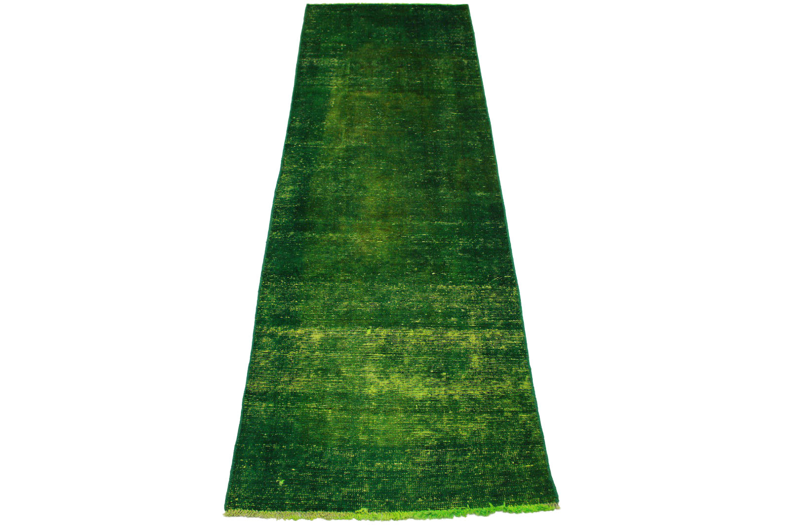 Vintage Teppich Läufer Grün in 310x90cm (1001-2932)
