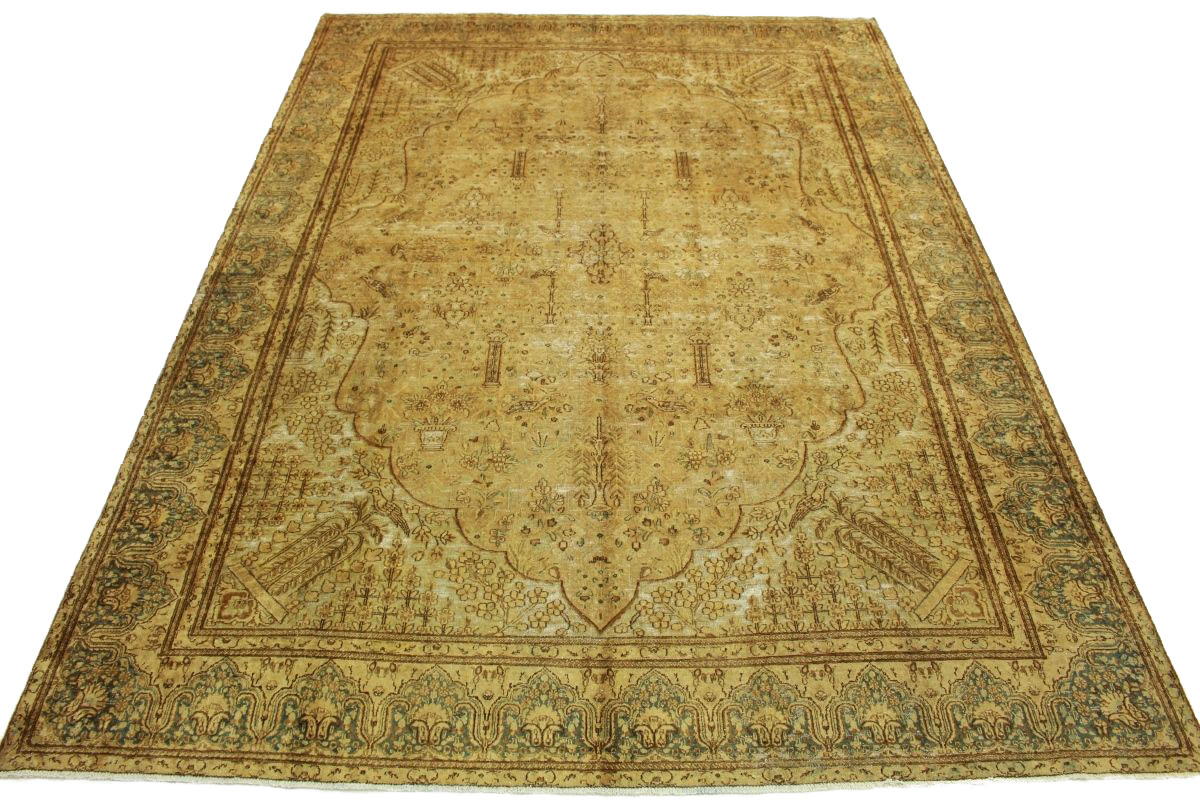 Vintage Teppich Braun Curry in 390x280cm (10015080) carpetido.de