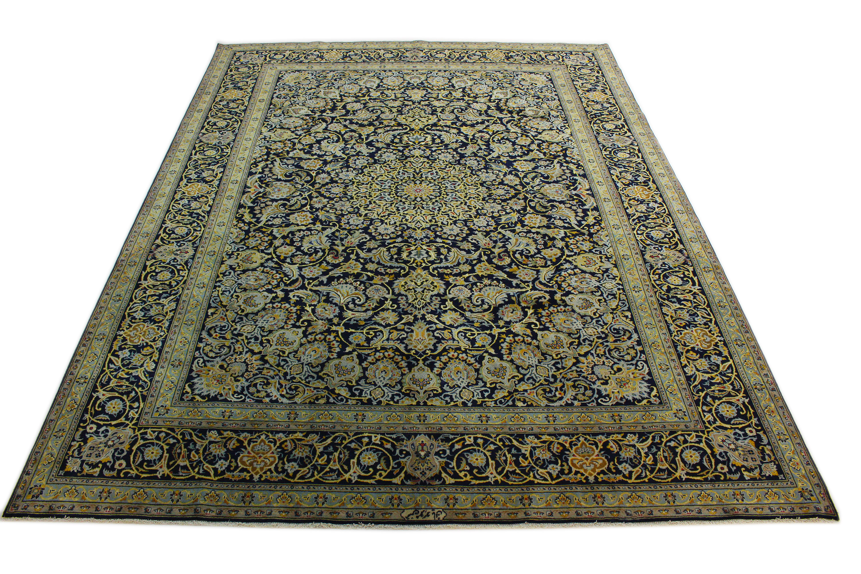 Klassischer Teppich Kashan in 380x290 (1201-222109)